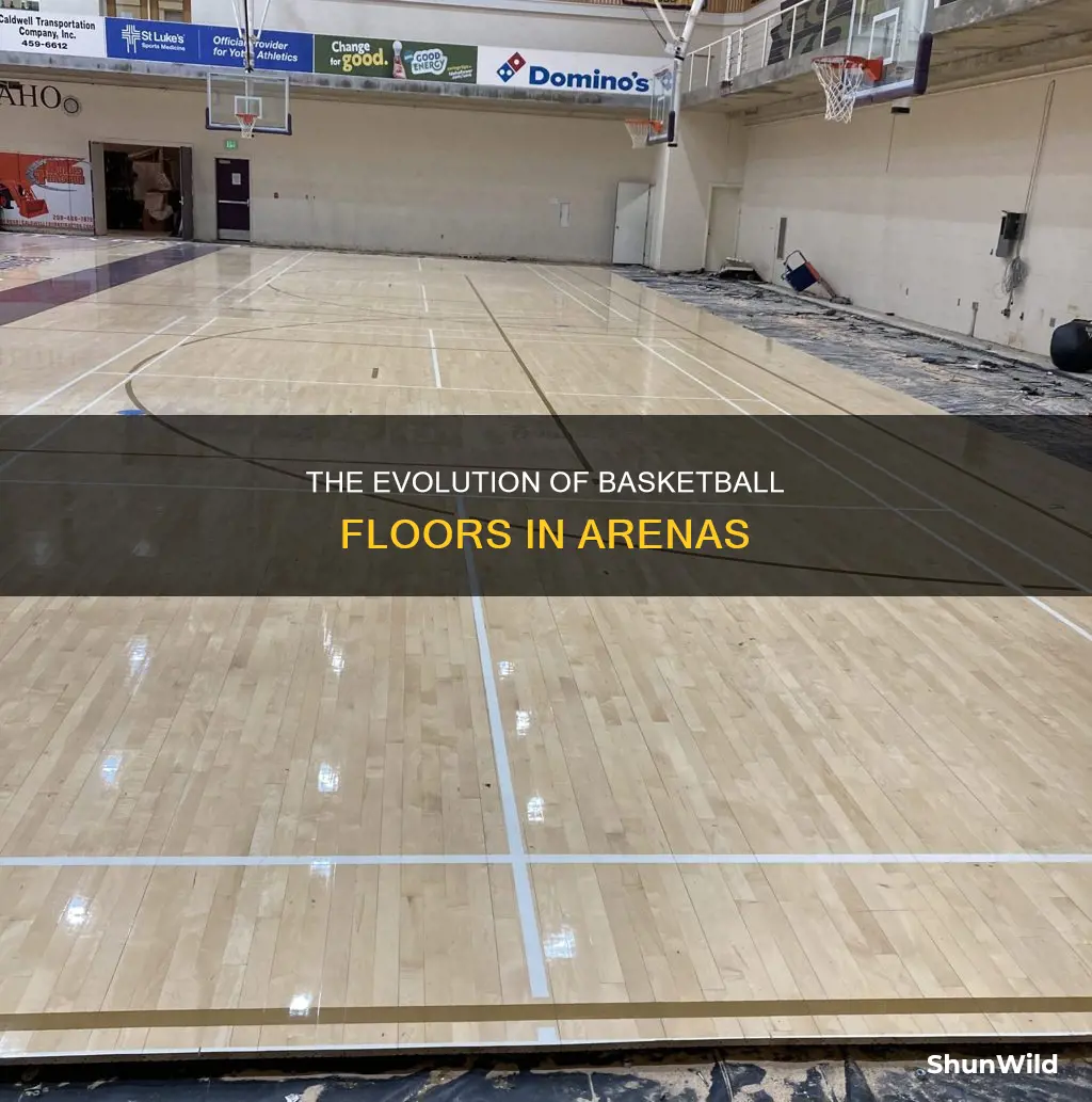 how do arenas change basketball floors