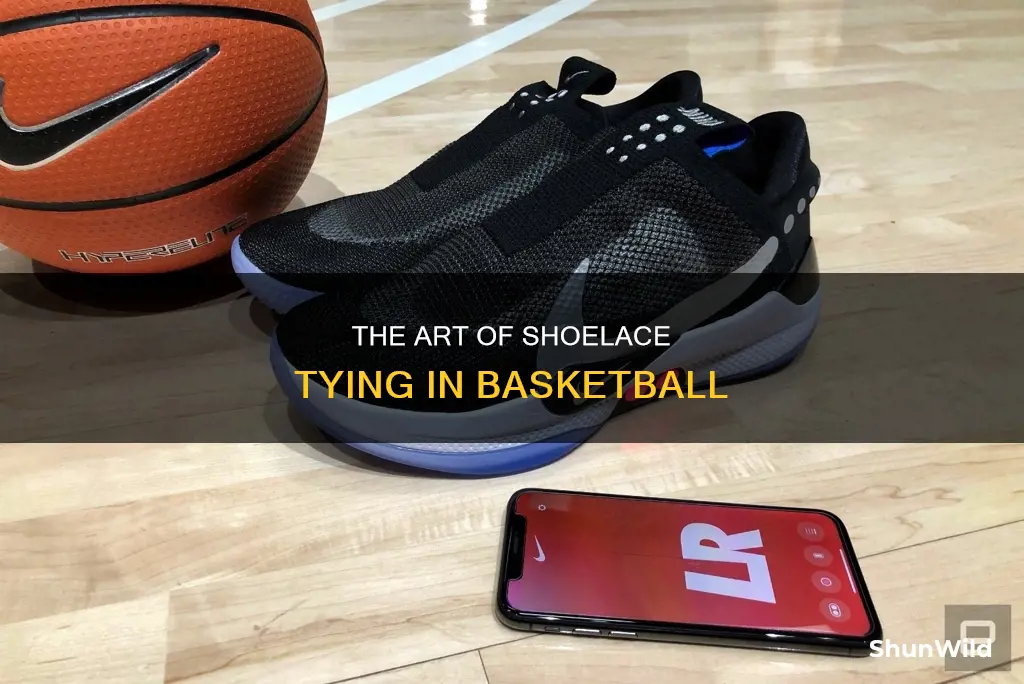 how do basketball players tie their shoes