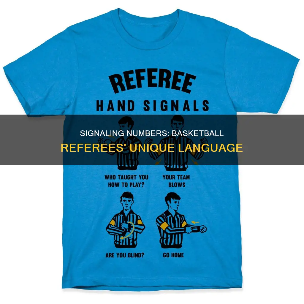 how do basketball referees signal numbers