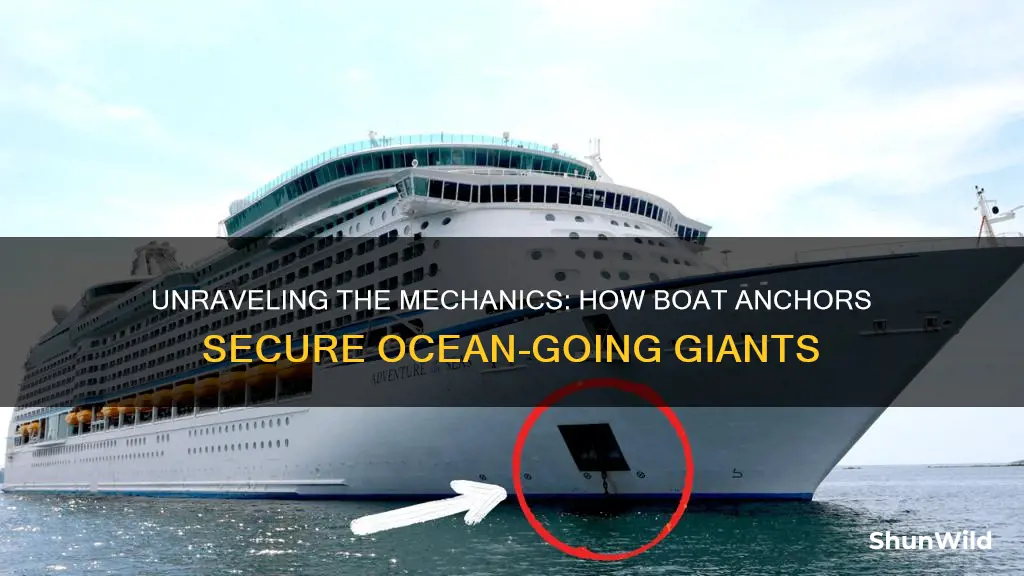 how do boat anchors work on large ocean-going vessels