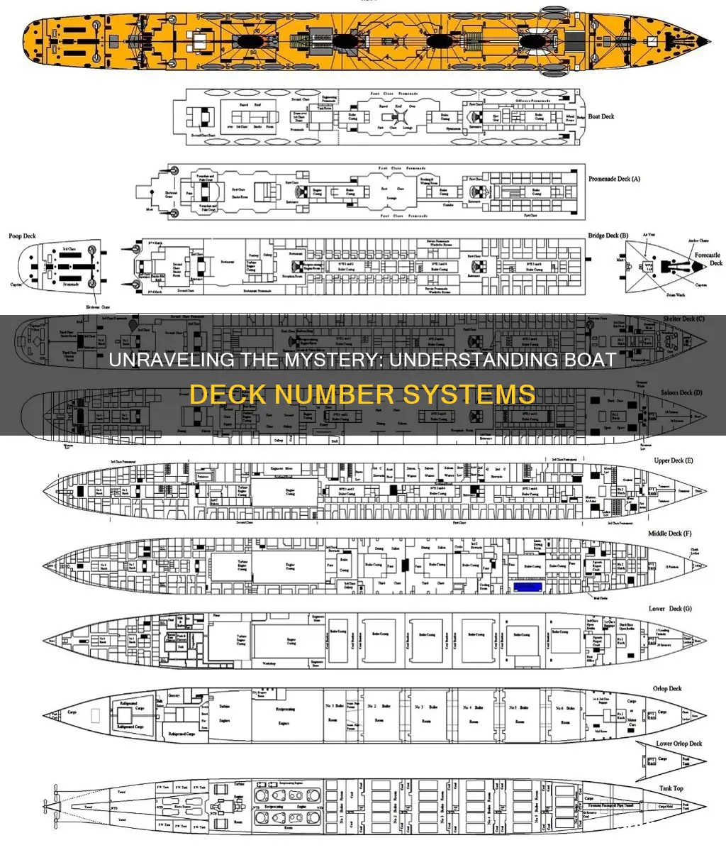 how do boat deck numbers work