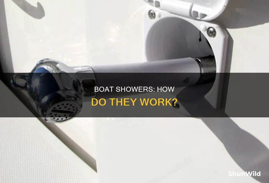 how do boat showers work