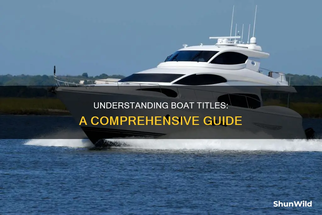 how do boat titles work