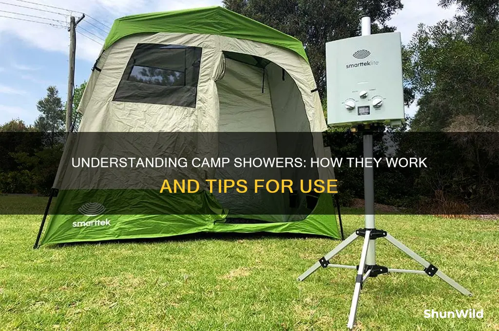how do camp showers work