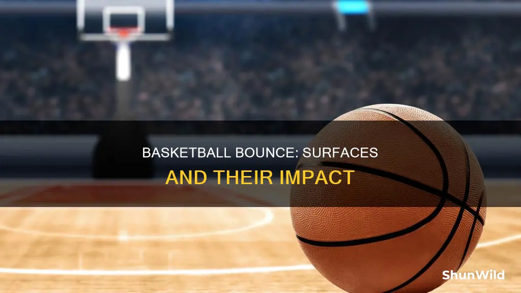 how do different surfaces affect how high a basketball bounces
