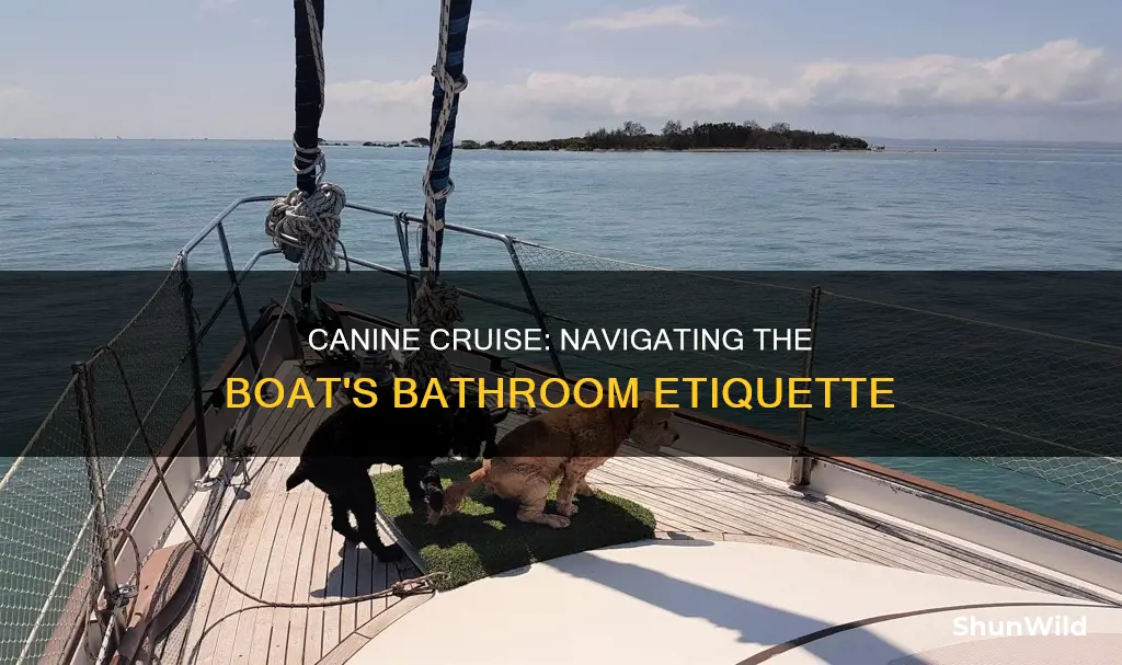 how do dogs go to the bathroom on a boat