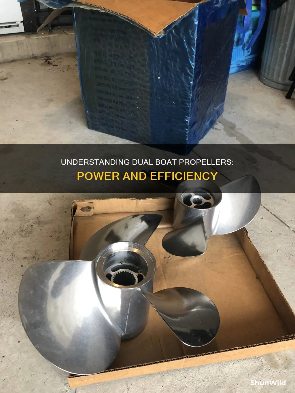 how do dual boat propellers work