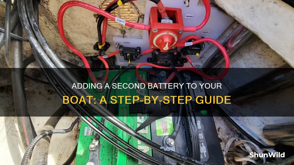 how do I add a second battery to my boat