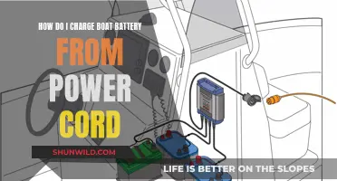 Charging Boat Batteries: Power Cord Connection Guide