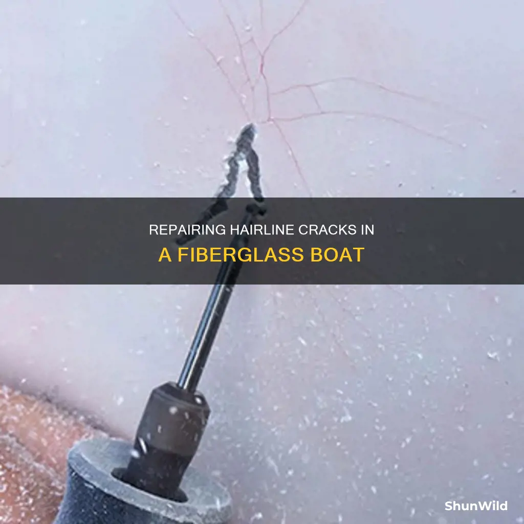 how do I fix hairline cracks in my fiberglass boat
