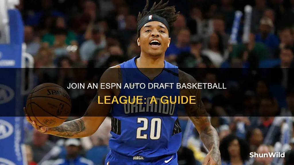 how do i join an espn auto draft basketball league
