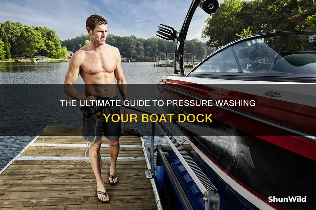 how do I pressure wash a boat dock