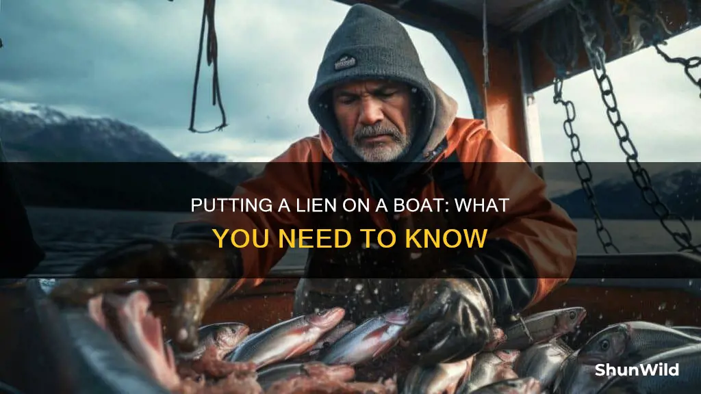 how do I put a lien on a boat