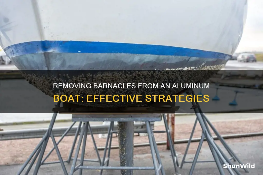 how do I remove barnacles from my aluminum boat