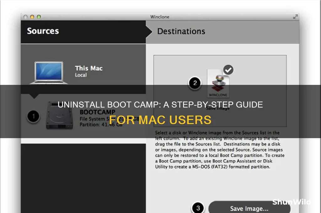 how do i remove boot camp from my mac