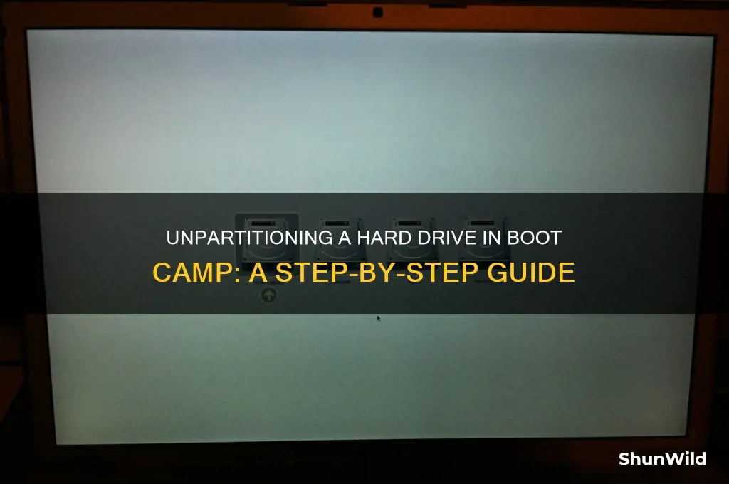how do i unpartition a hard drive in boot camp