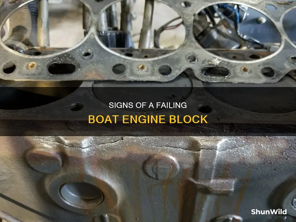 how do know if a boat engine block