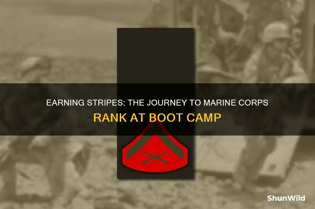 how do marine gain rank at boot camp