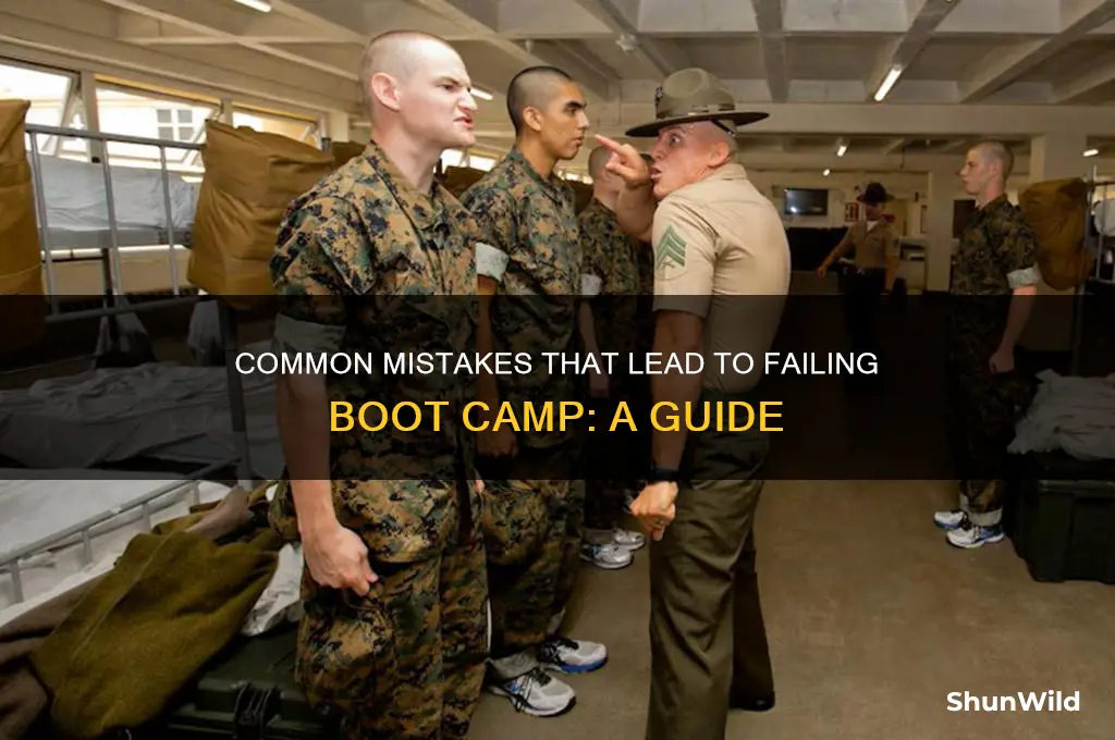 how do most people fail boot camp