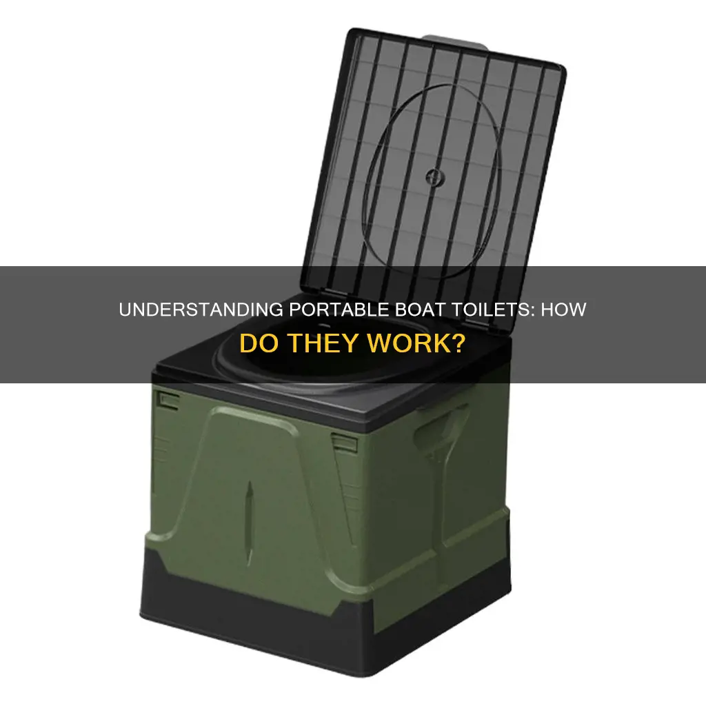how do portable boat toilets work