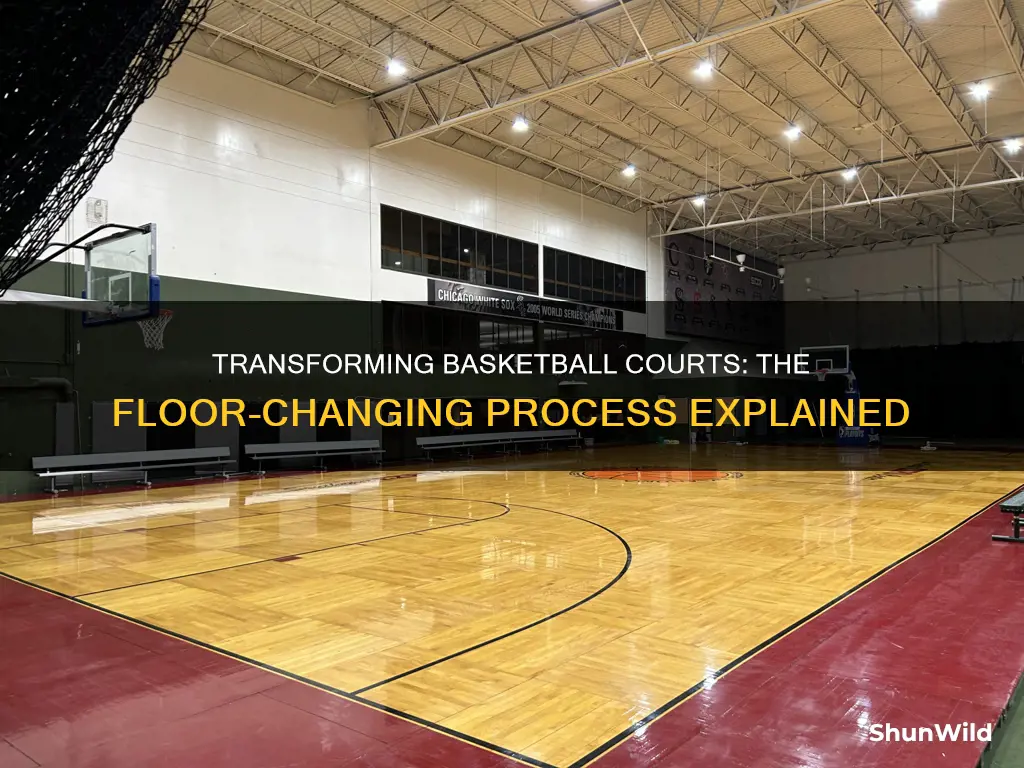 how do they change basketball floors