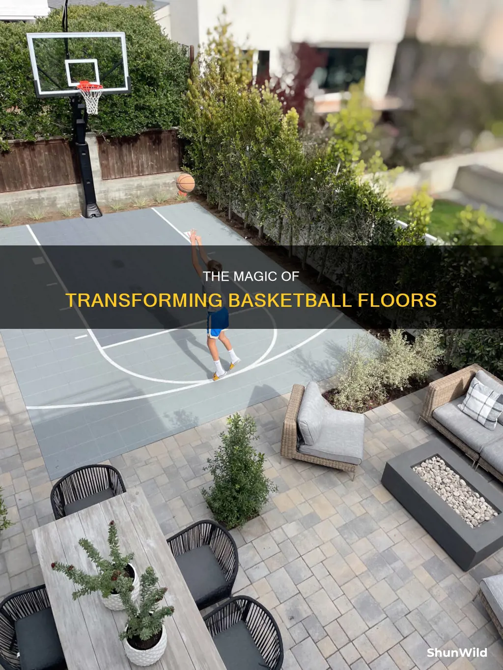 how do they change the basketball floors