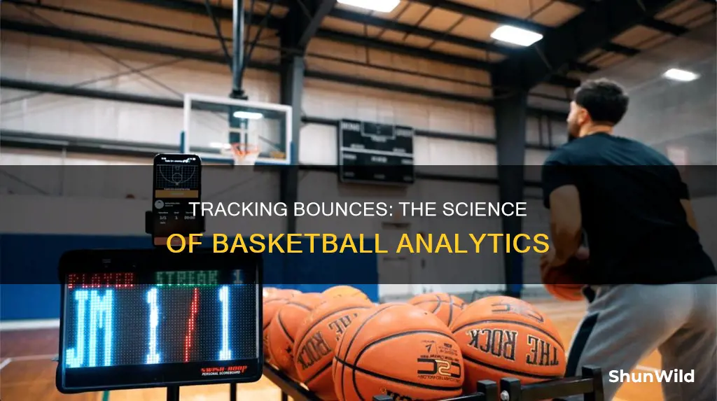 how do they track the amount of bounces ina basketball