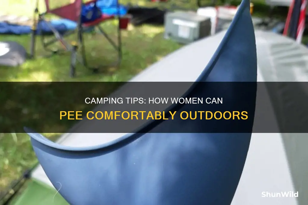 how do women pee camping