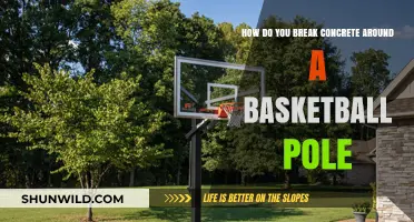 Breaking Concrete: Removing Basketball Poles Safely and Efficiently