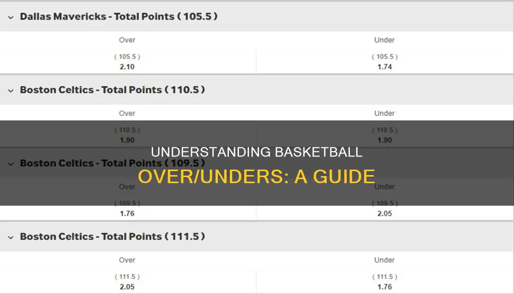 how do you calculate over under in basketball