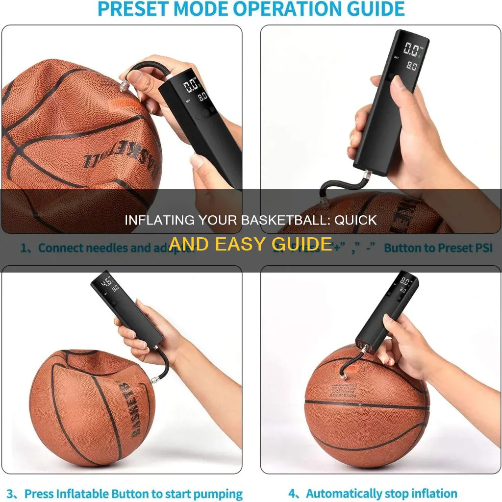 how do you check air in basketball