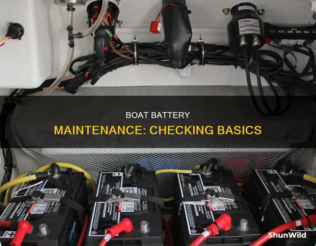 how do you check boat batteries