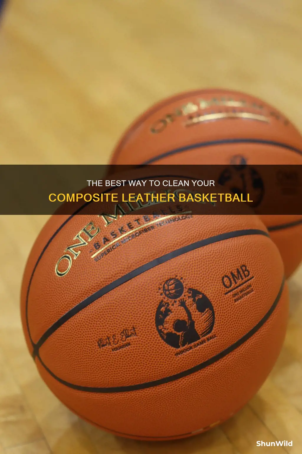 how do you clean a composite leather basketball