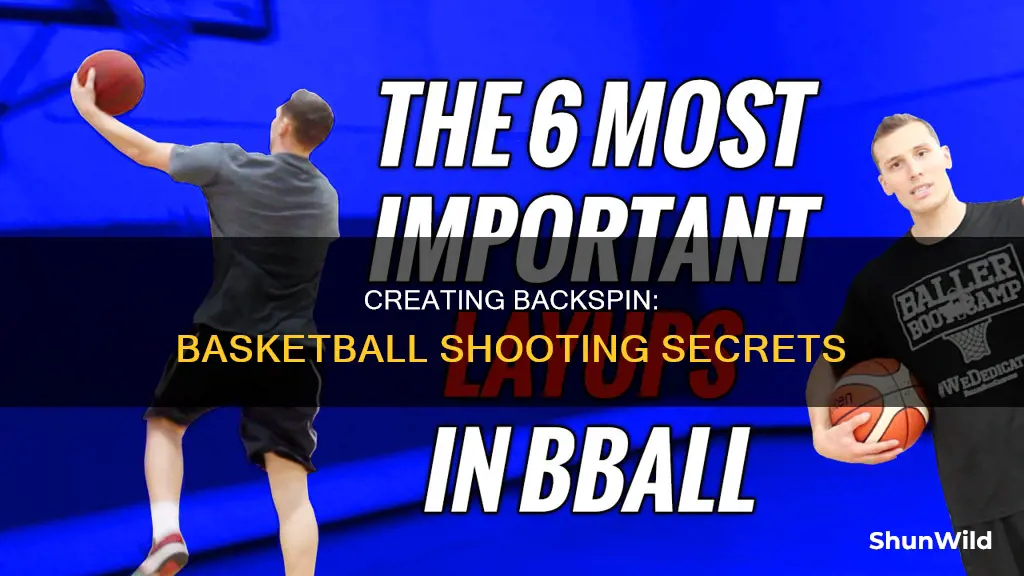 how do you create a backspin basketball