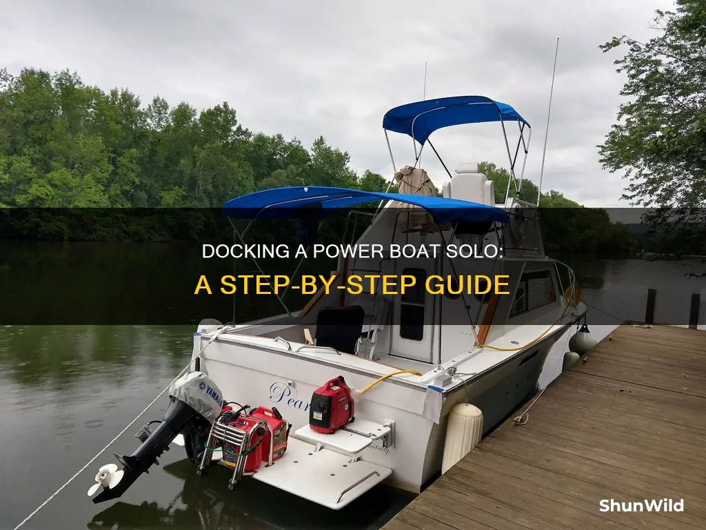 how do you dock a power boat by yourself