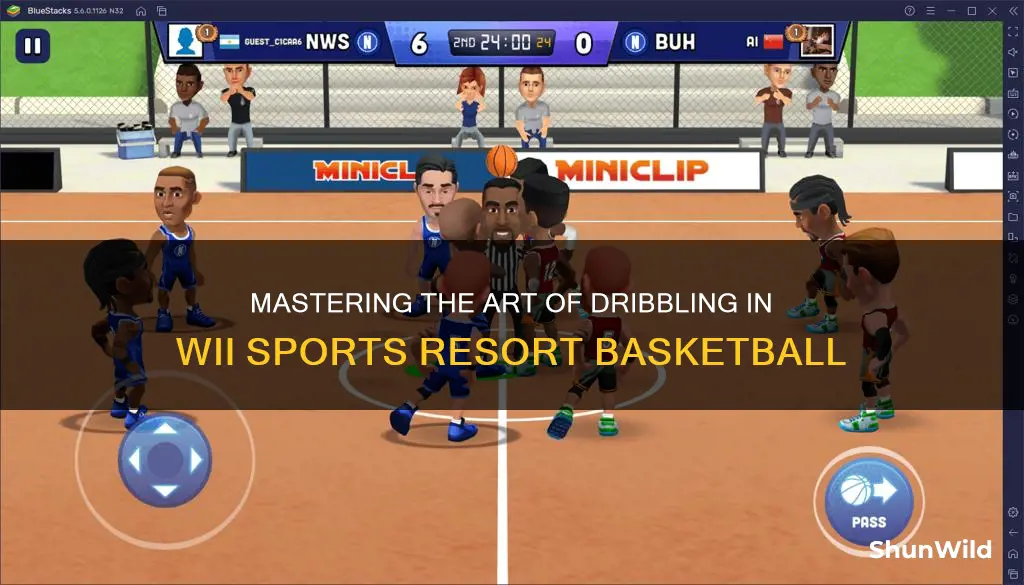 how do you dribble in wii sports resort basketball