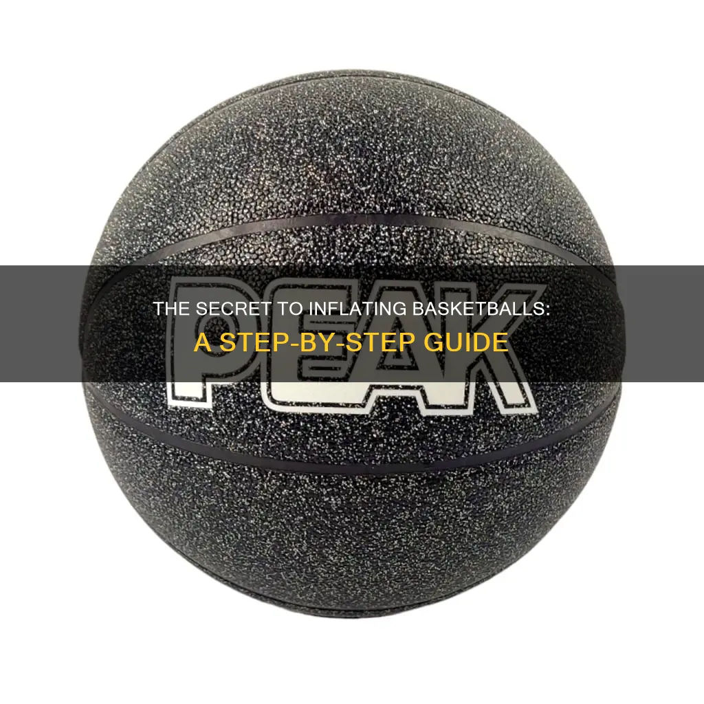 how do you fill a basketball with air