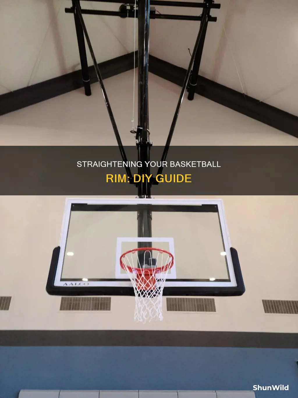 how do you fix a bent basketball rim