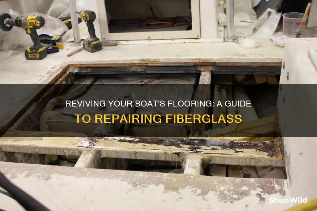 how do you fix a fiberglass boat flooring