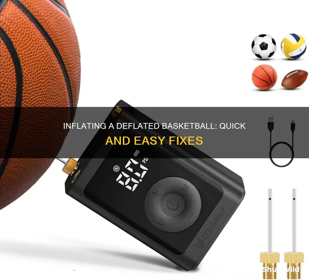 how do you fix a flat basketball