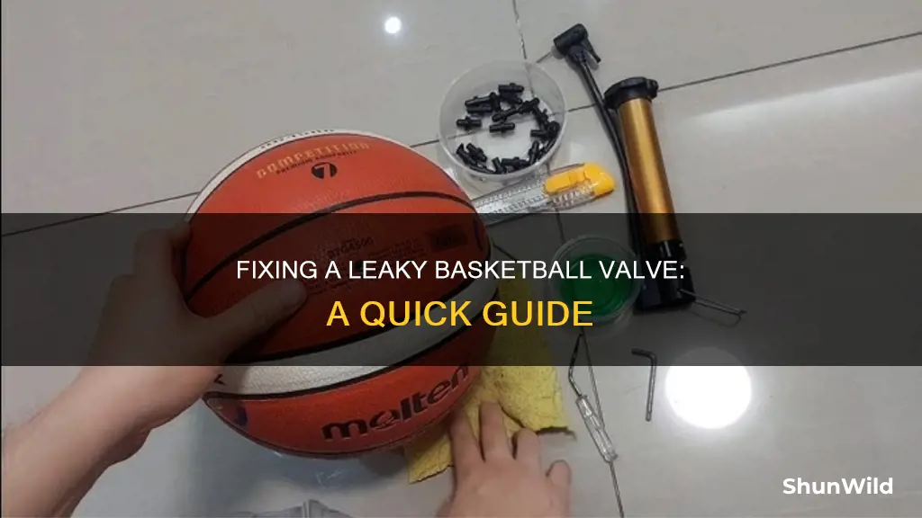 how do you fix a leaky basketball valve