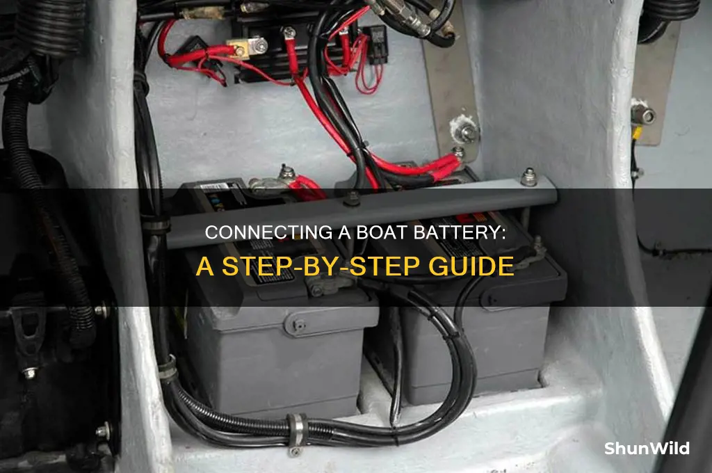 how do you hook up a boat battery