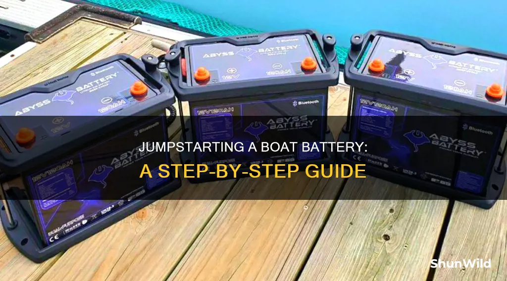 how do you jumpstart a boat battery