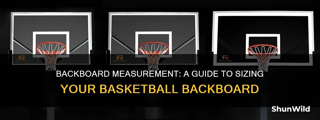 how do you measure a basketball backboard