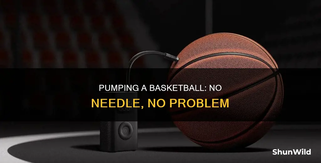 how do you pump a basketball without a needle