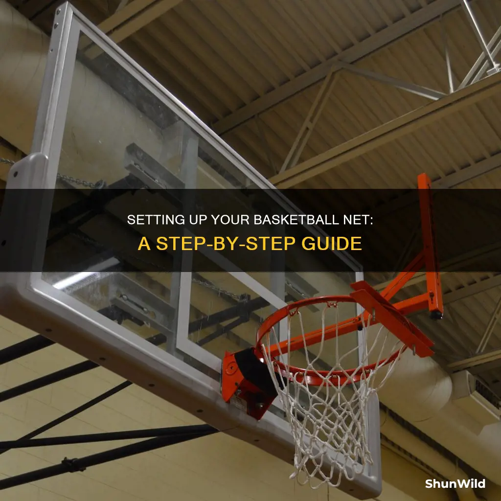 how do you put a basketball net on a rim
