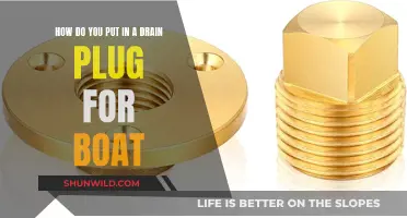 Securing Your Boat: Installing a Drain Plug