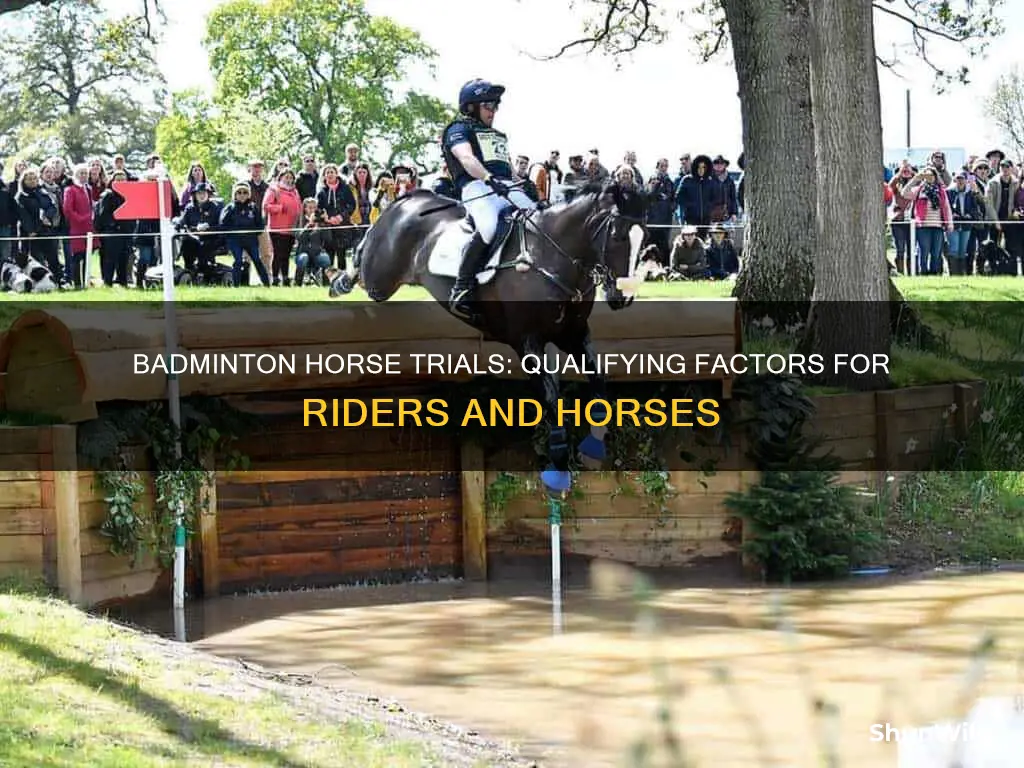 how do you qualify for badminton horse trials