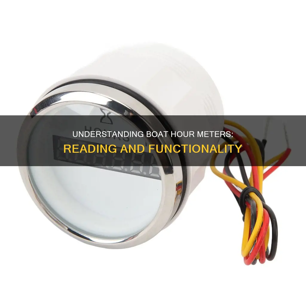 how do you read a boat hour meter work