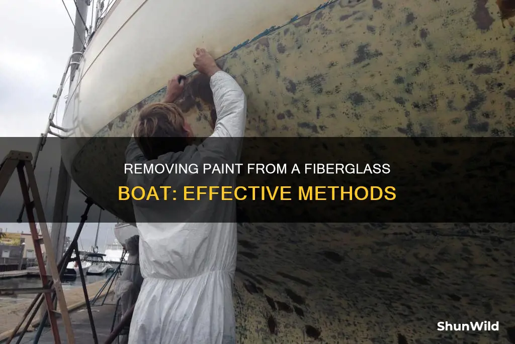 how do you remove paint from a fiberglass boat